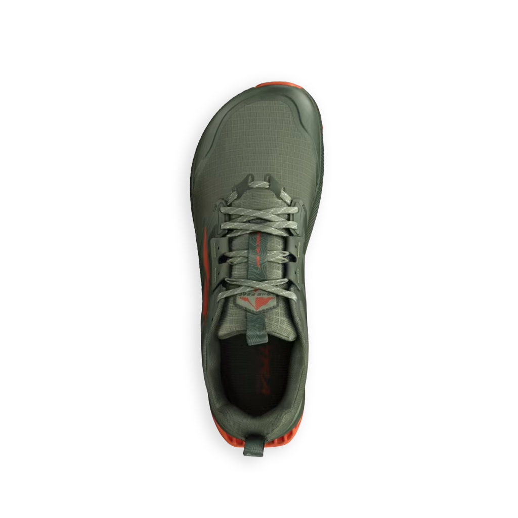 Product image: Altra Men s Lone Peak8Dusty Olive, shown from above.