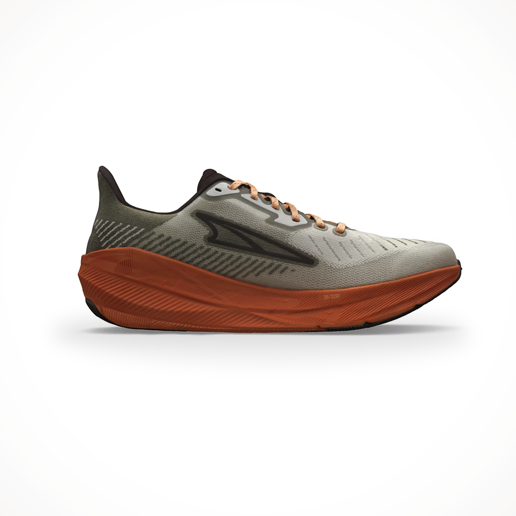 Product image: Altra Mens Experience Flow Grey Orange, shown in primary marketing view.