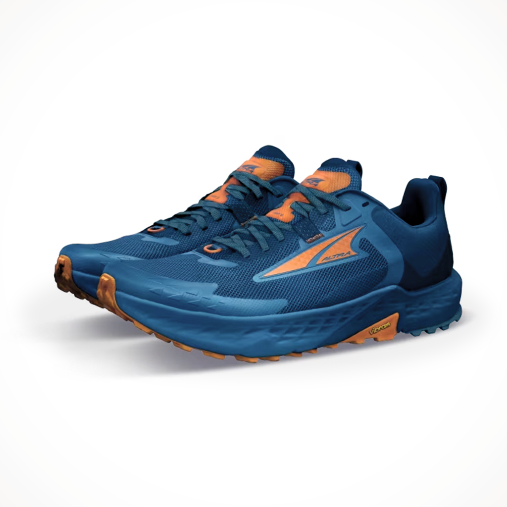 Product image: Altra Mens Timp5Blue Orange, shown from a three-quarter angled view.