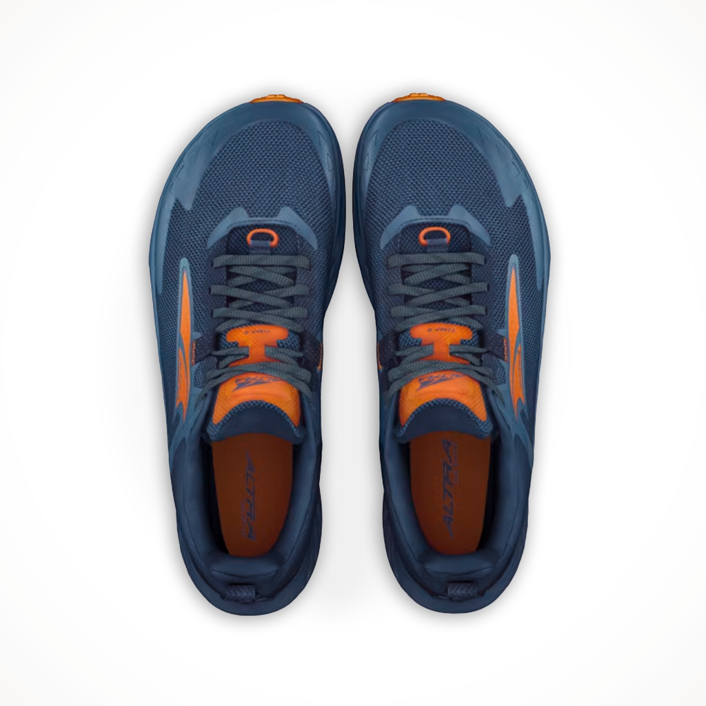 Product image: Altra Mens Timp5Blue Orange, shown from above.