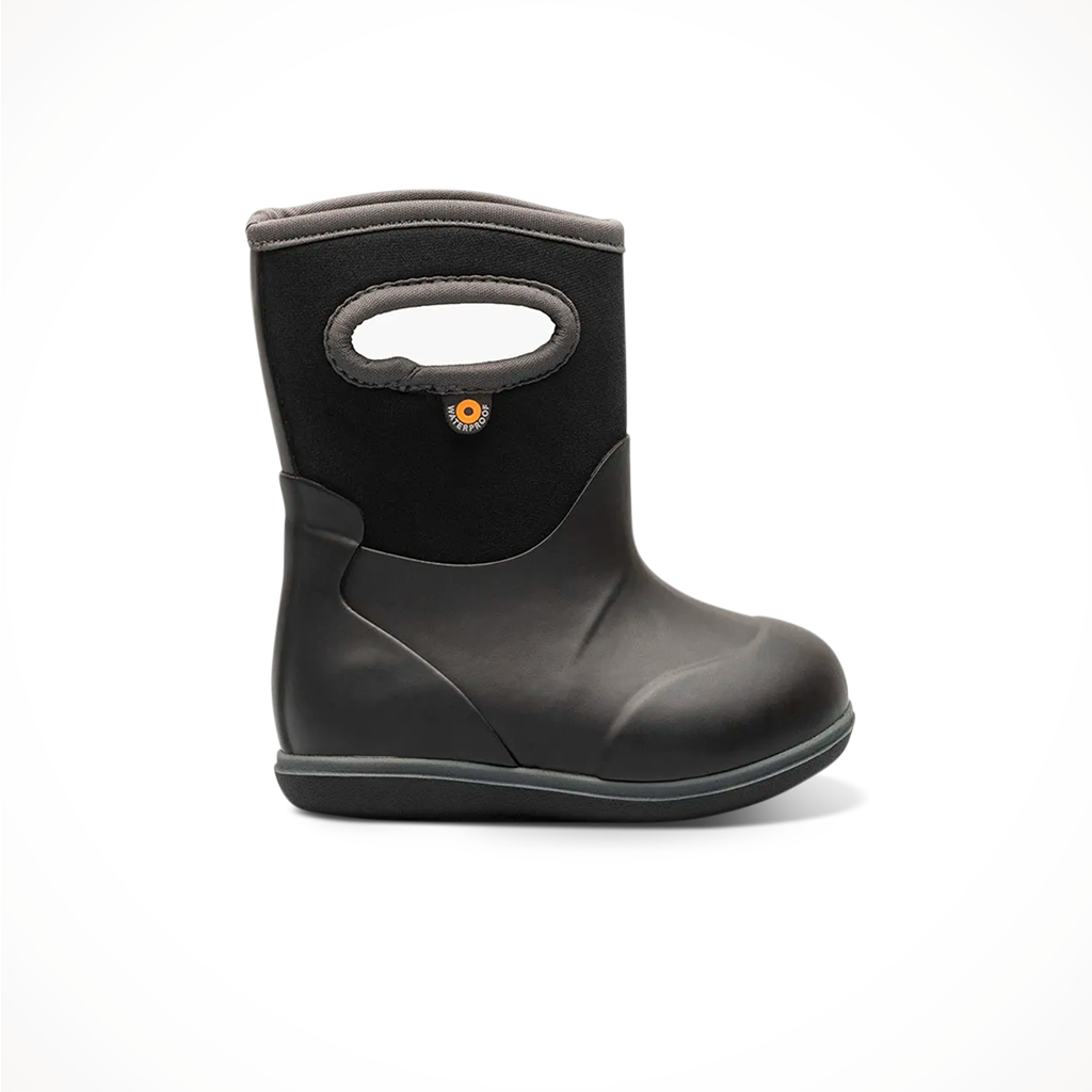 Product image: Bogs Kids Baby Classic Solid Boot Black, shown in primary marketing view.