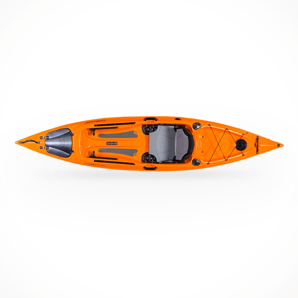 Product image: Eddyline Caribbean 12 FS 2025 Mango, shown from above.