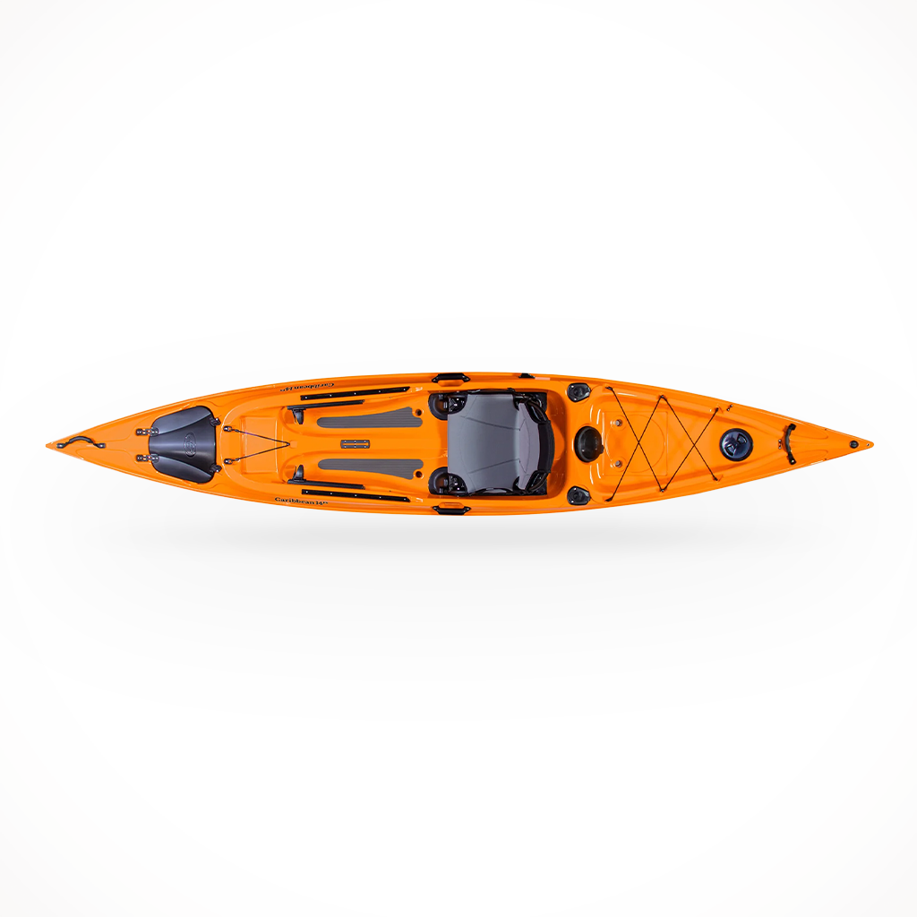 Product image: Eddyline Caribbean 14 FS 2025 Mango, shown from above.