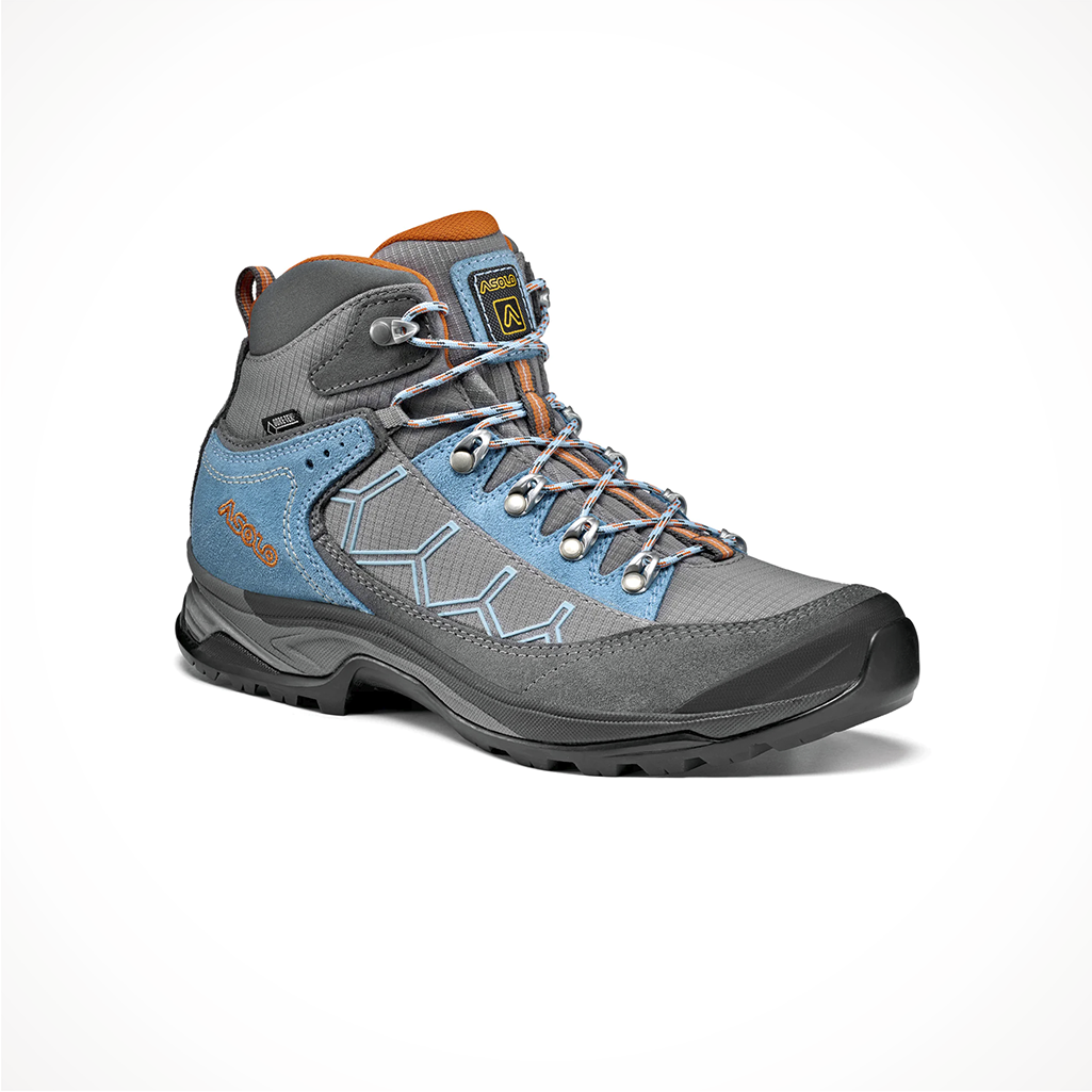 Product image: Footwear Asolo Womens Falcon GV Grey Stone, shown from a three-quarter angled view.