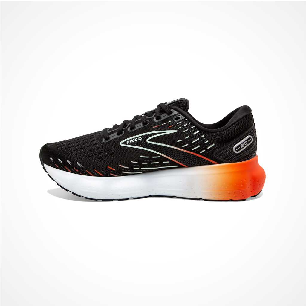 Product image: Footwear Brooks Womens Glycerin 20 Black Red Opal Side 2.