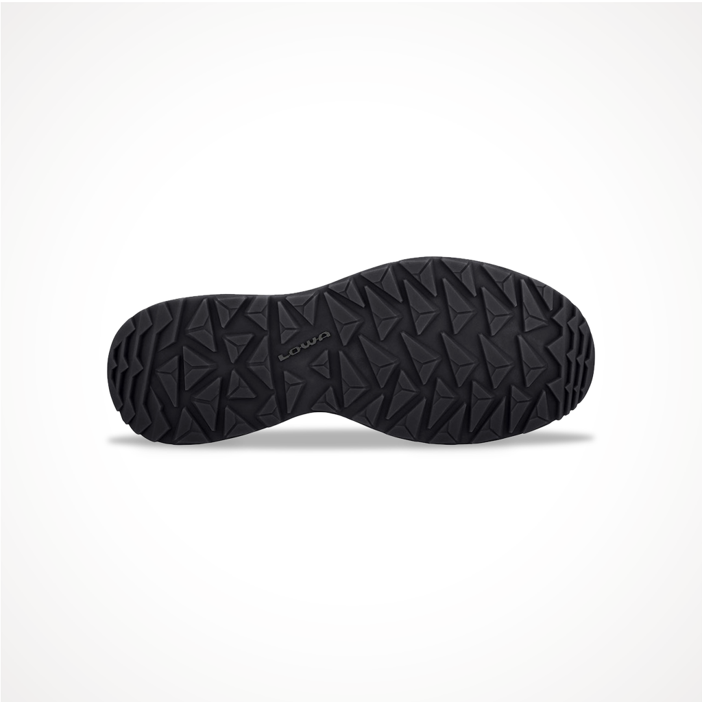 Product image: Footwear Lowa Mens Locarno GTX Lo Anthracite, showing the outsole tread pattern.