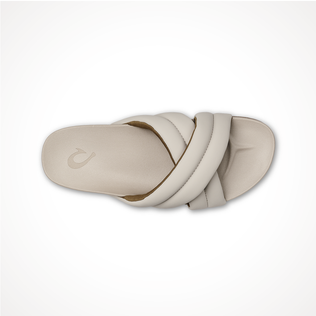 Product image: Footwear Olukai Womens Hila Cloudy, shown from above.