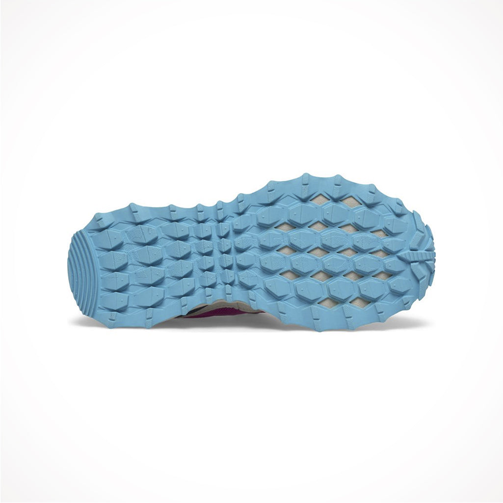 Product image: Footwear Saucony Kids Peregrine 12 Shield AC Navy Pink Turq, showing the outsole tread pattern.