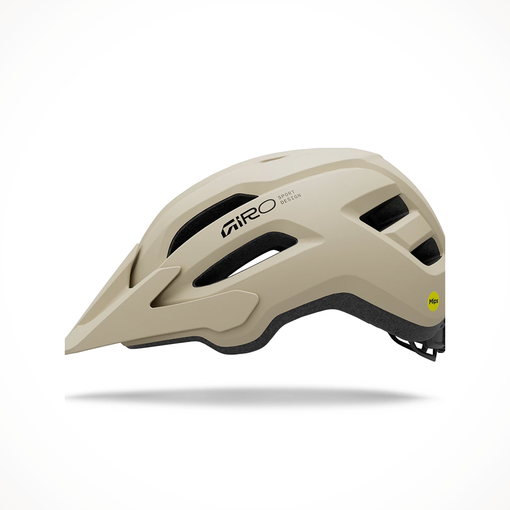 Product image: Giro Fixture MIPS II Y Matte Stone Kids 2026, side profile view.