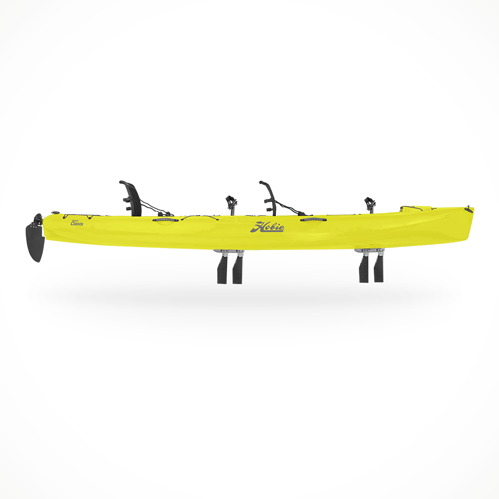 Product image: Hobie Mirage Oasis Seagrass Green, side profile view.