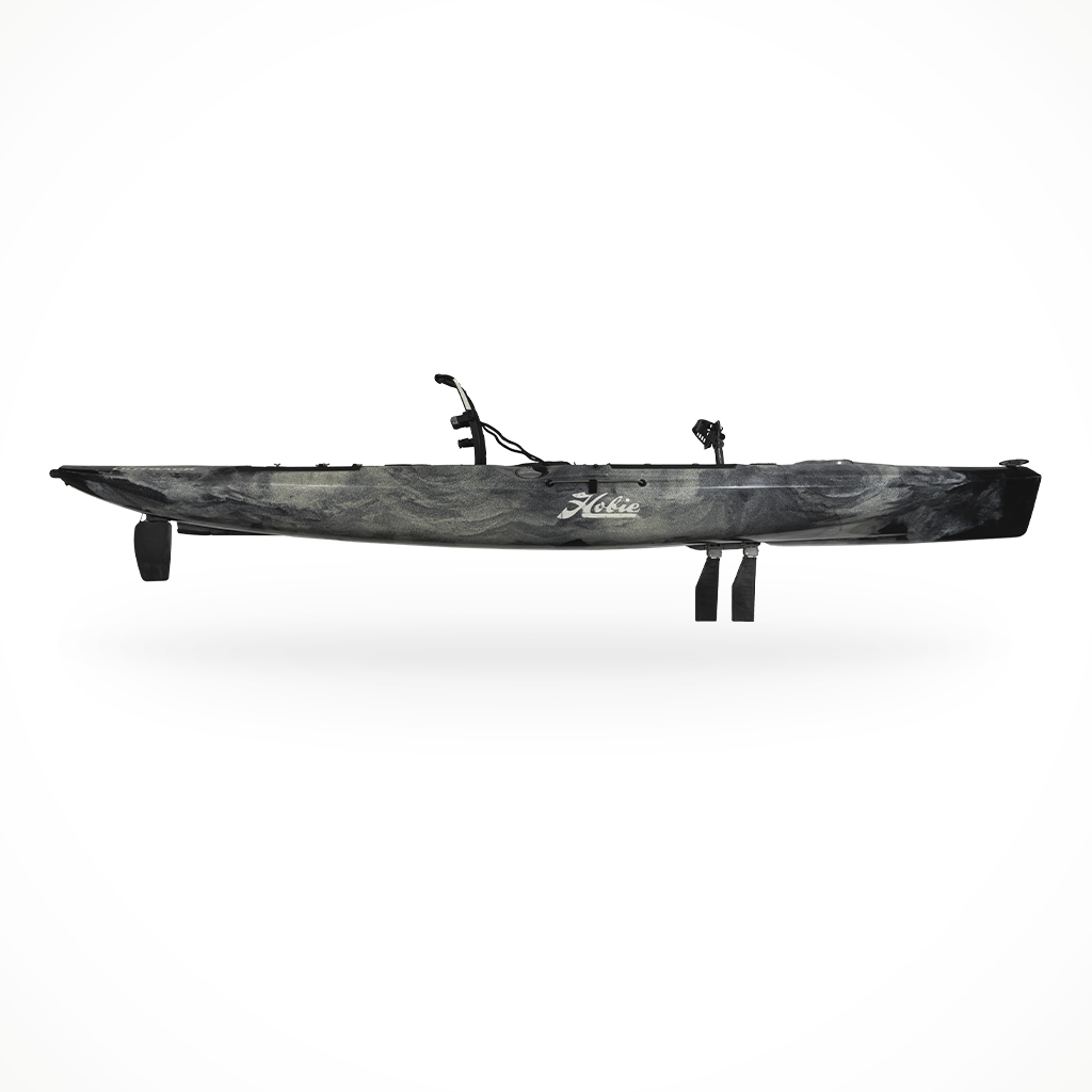 Product image: Hobie Mirage Outback Dune Camo, side profile view.