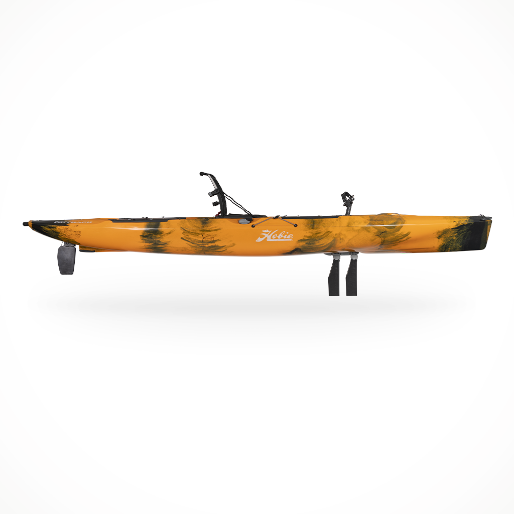 Product image: Hobie Mirage Outback Sunrise Camo, side profile view.