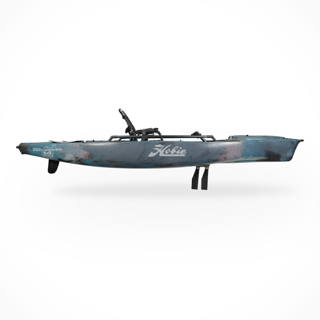 Product image: Hobie Pro Angler 14 360 2025 Glacier Blue, shown in primary marketing view.