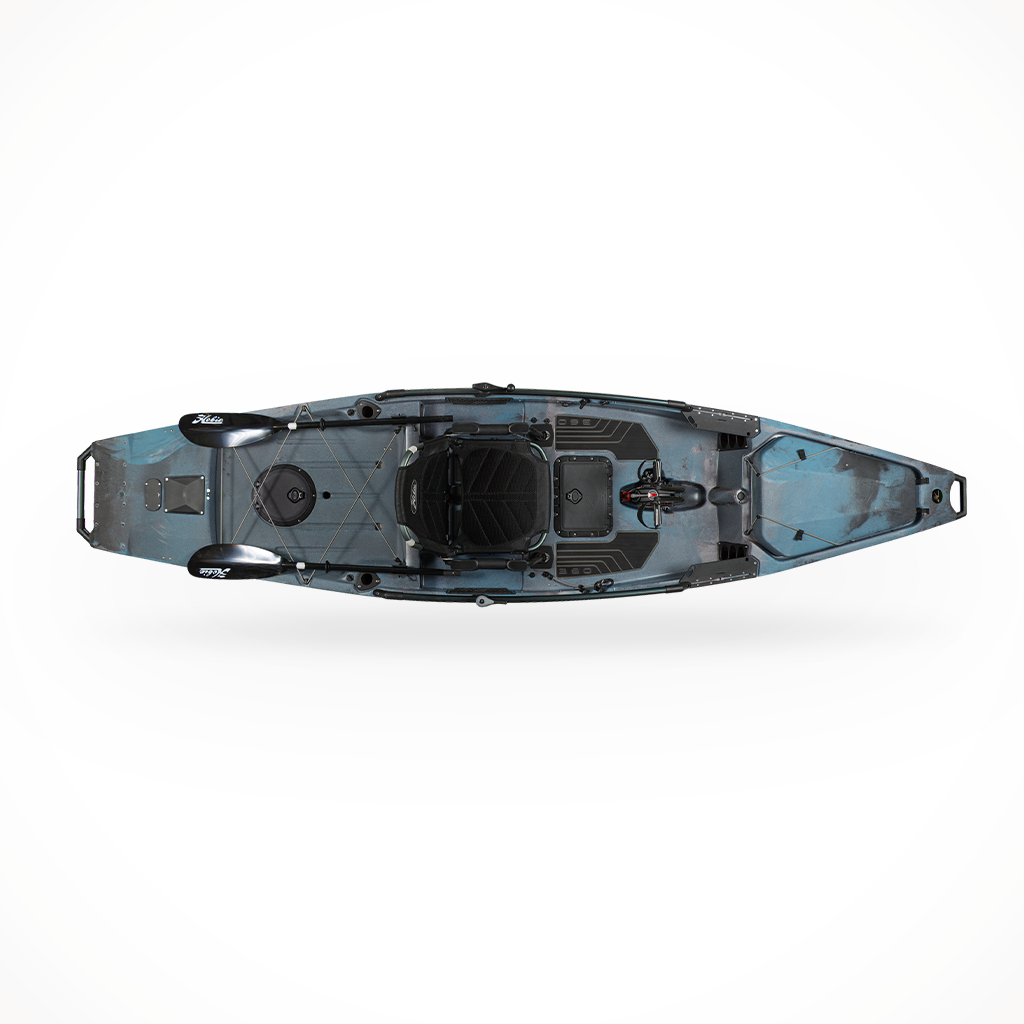 Product image: Hobie Pro Angler 14 360 2025 Glacier Blue, shown from above.