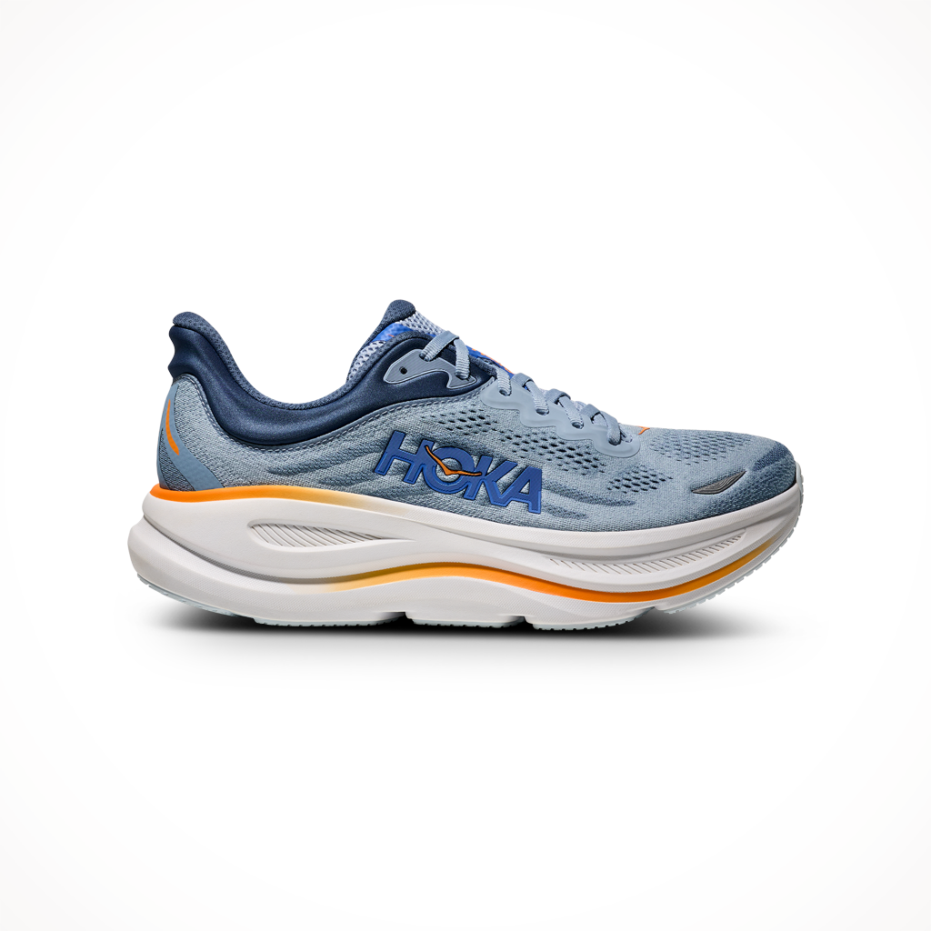 Product image: Hoka Bondi 9 Drizzle Downpour Mens 2025, shown in primary marketing view.