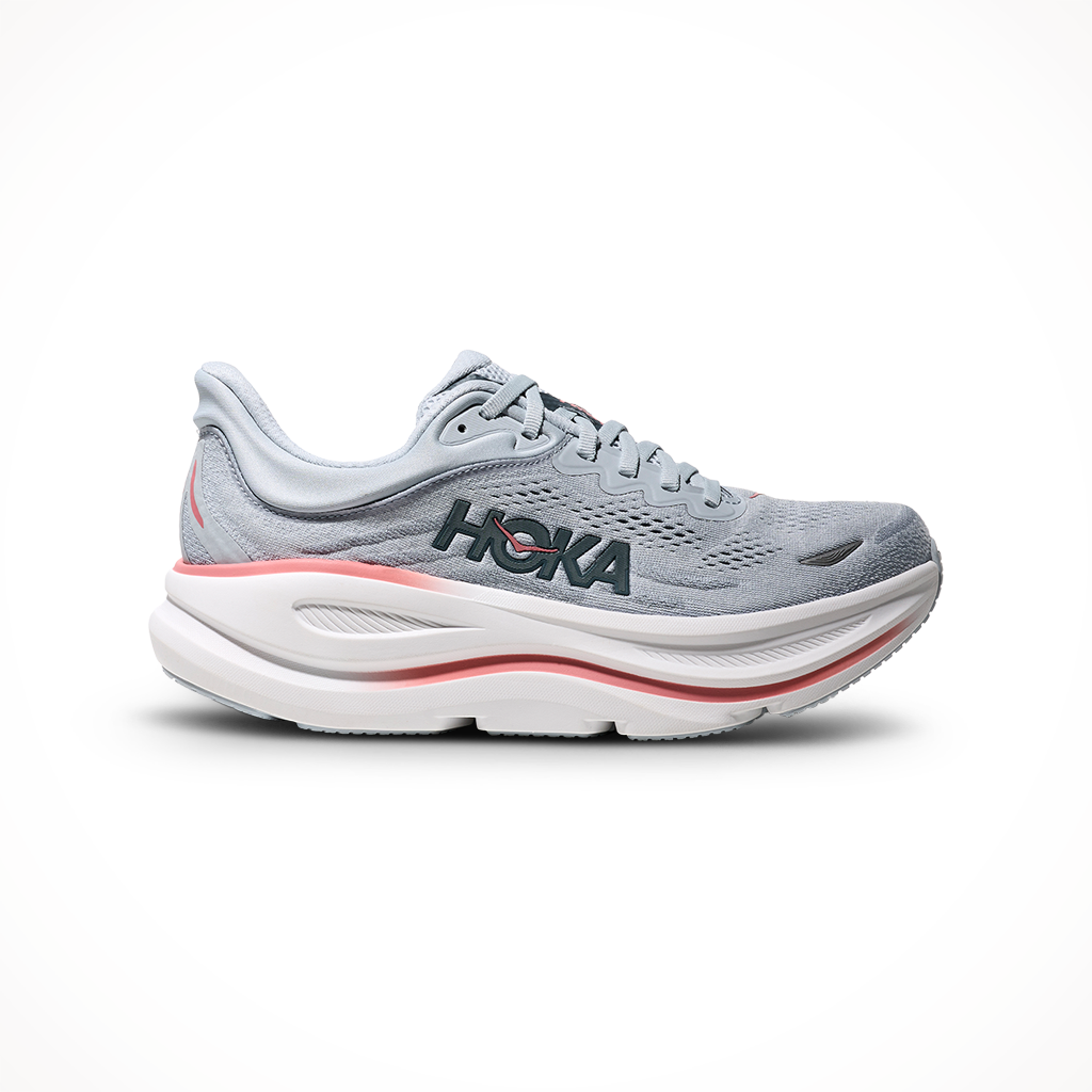 Product image: Hoka Bondi 9 Mineral Blue Washed Blue Womens 2026, shown in primary marketing view.