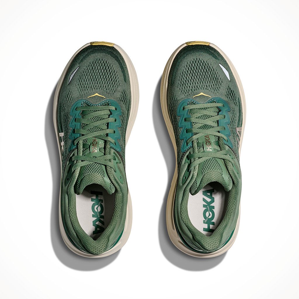 Product image: Hoka Bondi 9 Succulent Fern Mens 2025, shown from above.