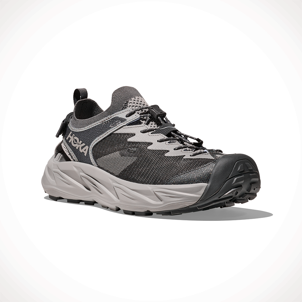 Product image: Hoka Hopara 2 Satellite Grey Stellar grey Mens 2025, shown from a three-quarter angled view.