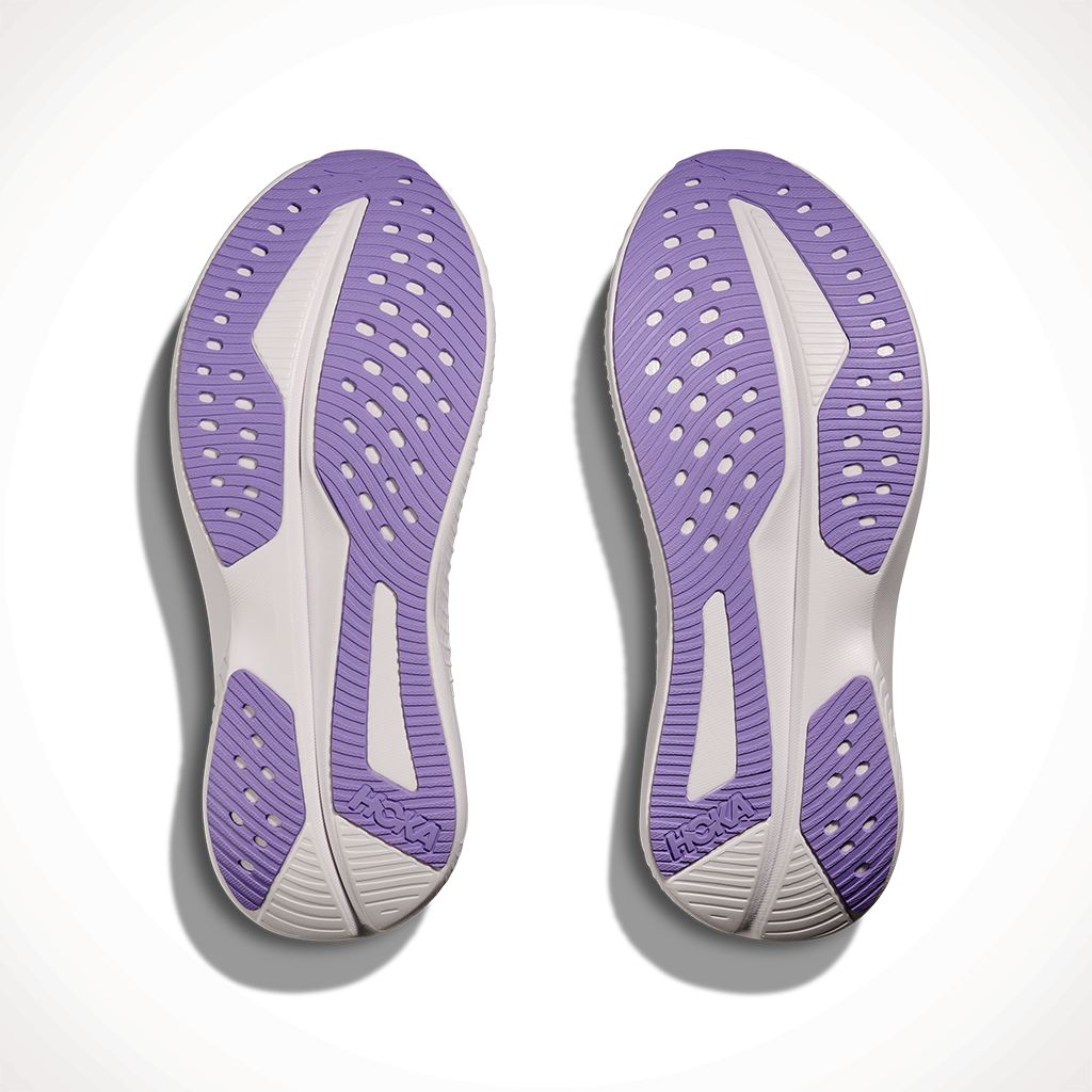 Product image: Hoka Mach 6 Pale Dusk Gull Womens 2025, showing the bottom view.