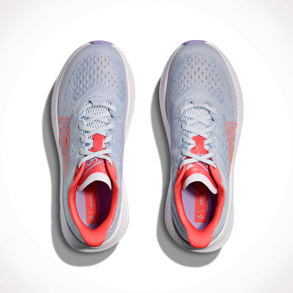 Product image: Hoka Mach 6 Pale Dusk Gull Womens 2025, shown from above.