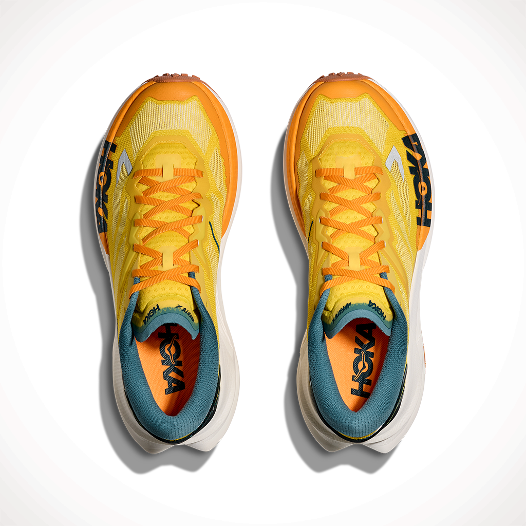 Product image: Hoka Mafate X Zest Mountain Fog Mens 2025, shown from above.