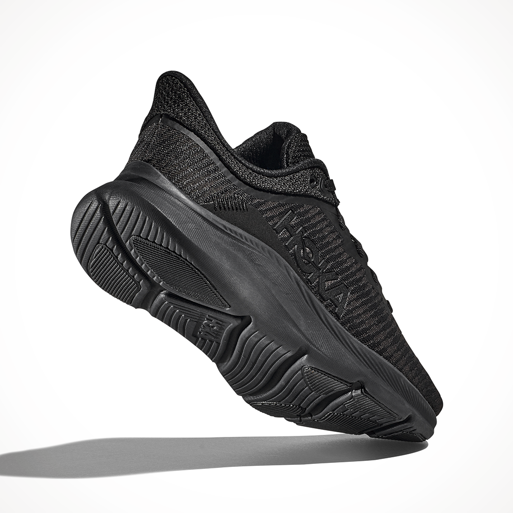 Product image: Hoka Solimar Black Mens 2024, shown from a three-quarter angled view.