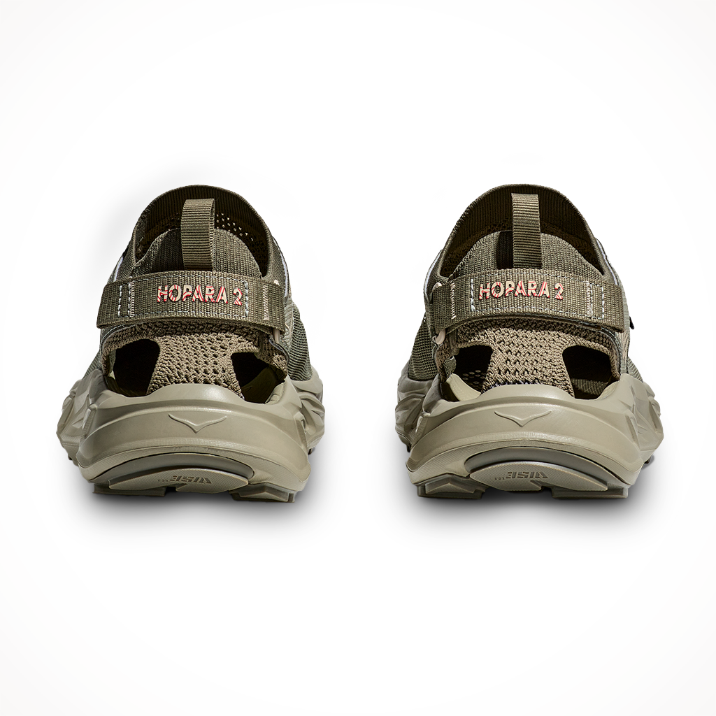 Product image: Hoka Mens Hopara2Barley Oat Milk, shown from the back.