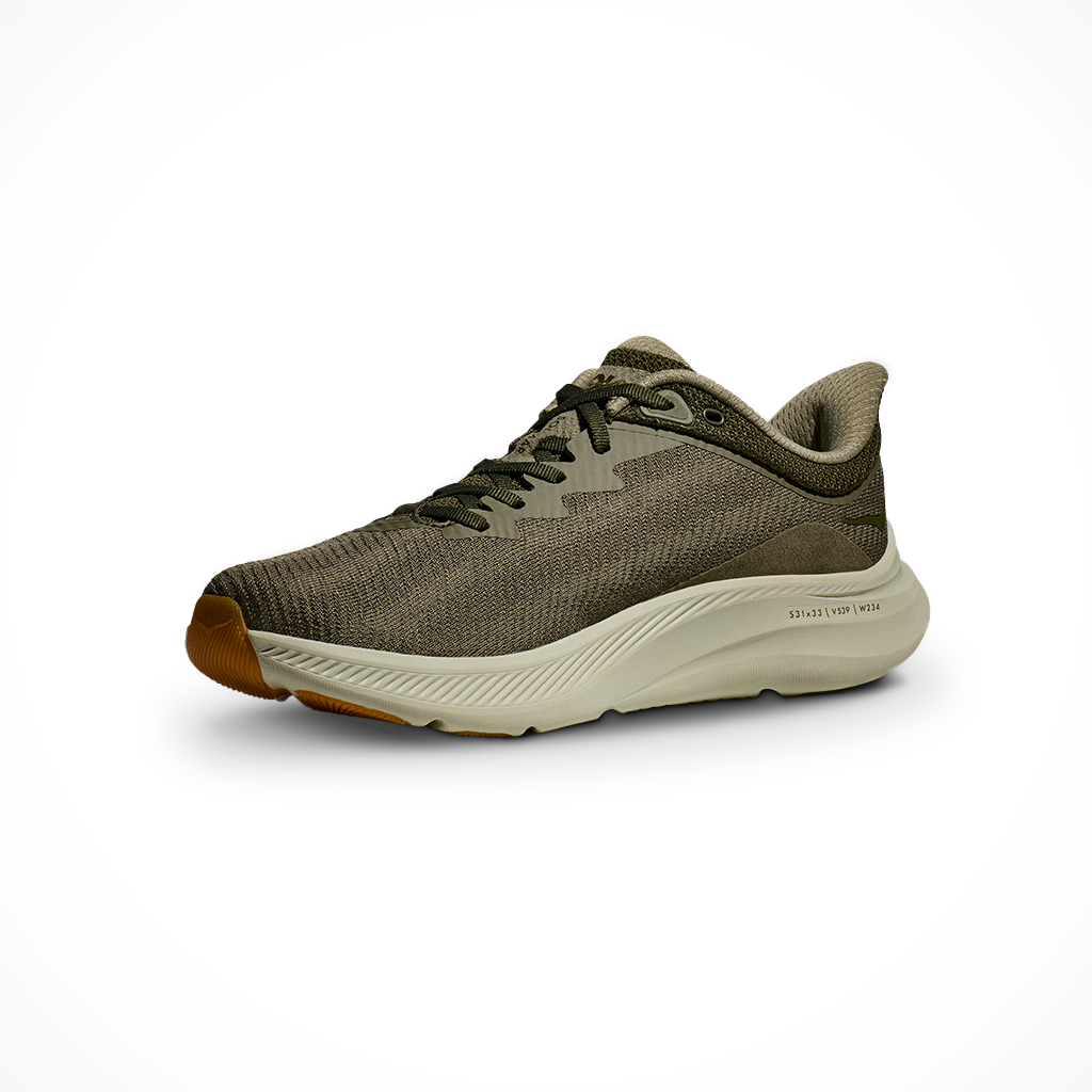 Product image: Hoka Mens Solimar Slate Forest Cover, shown from the left side profile.