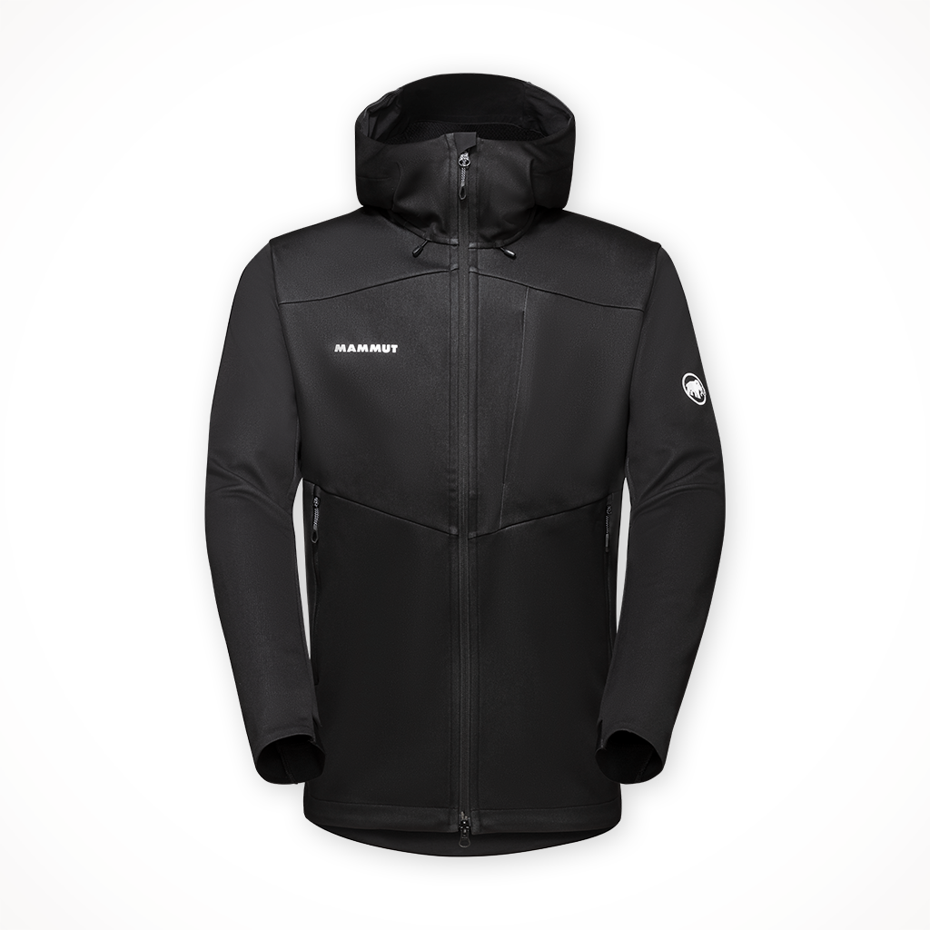 Product image: Mammut Ultimate VII SO Hooded Jacket Black Mens 2024, shown in primary marketing view.
