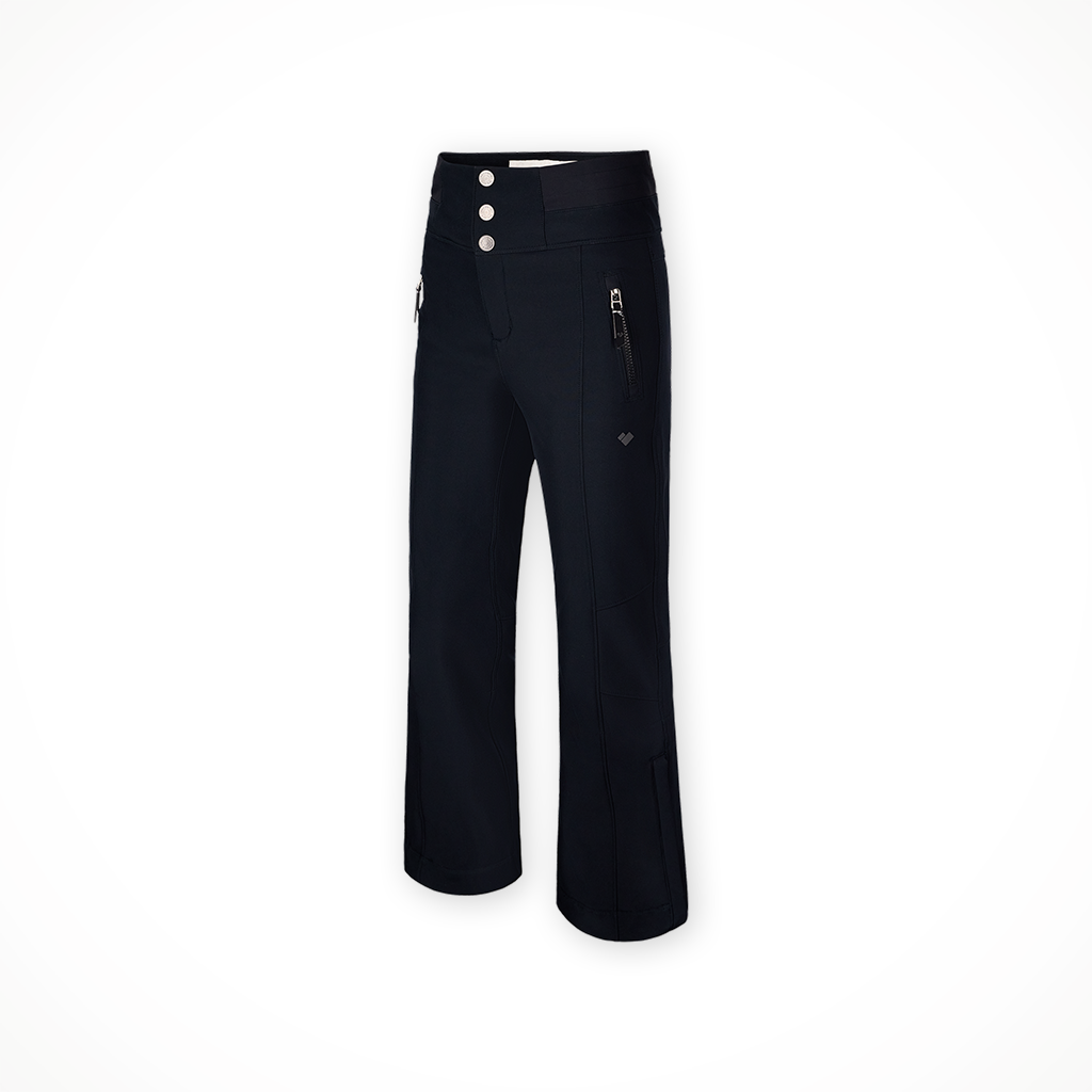 Product image: Obermeyer Jolie Softshell Pant Blk Girls 2025, shown from a three-quarter angled view.