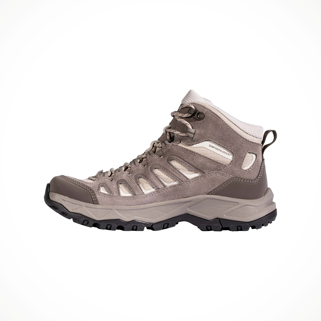 Product image: Oboz Sawtooth Ascent Mid WP Rockfall 2025 W Omens, shown from the left side profile.