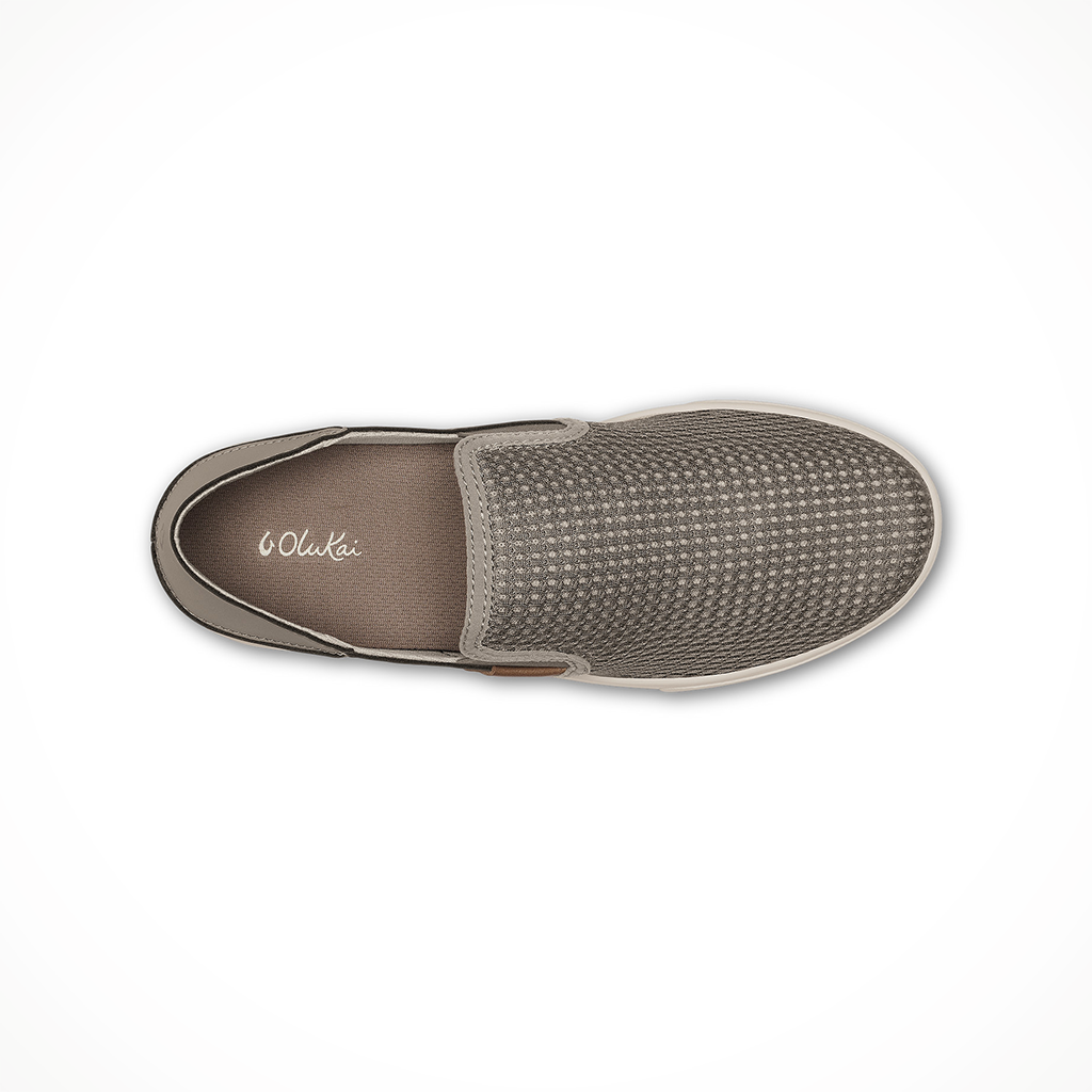 Product image: Olukai Pehuea Taupe Grey Womens 2026, shown from above.