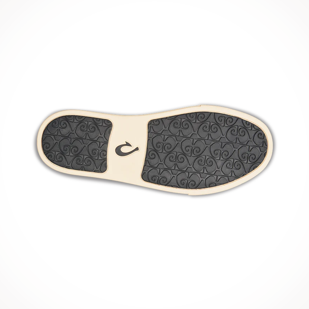 Product image: Olukai Womens Pehuea Black, showing the outsole tread pattern.