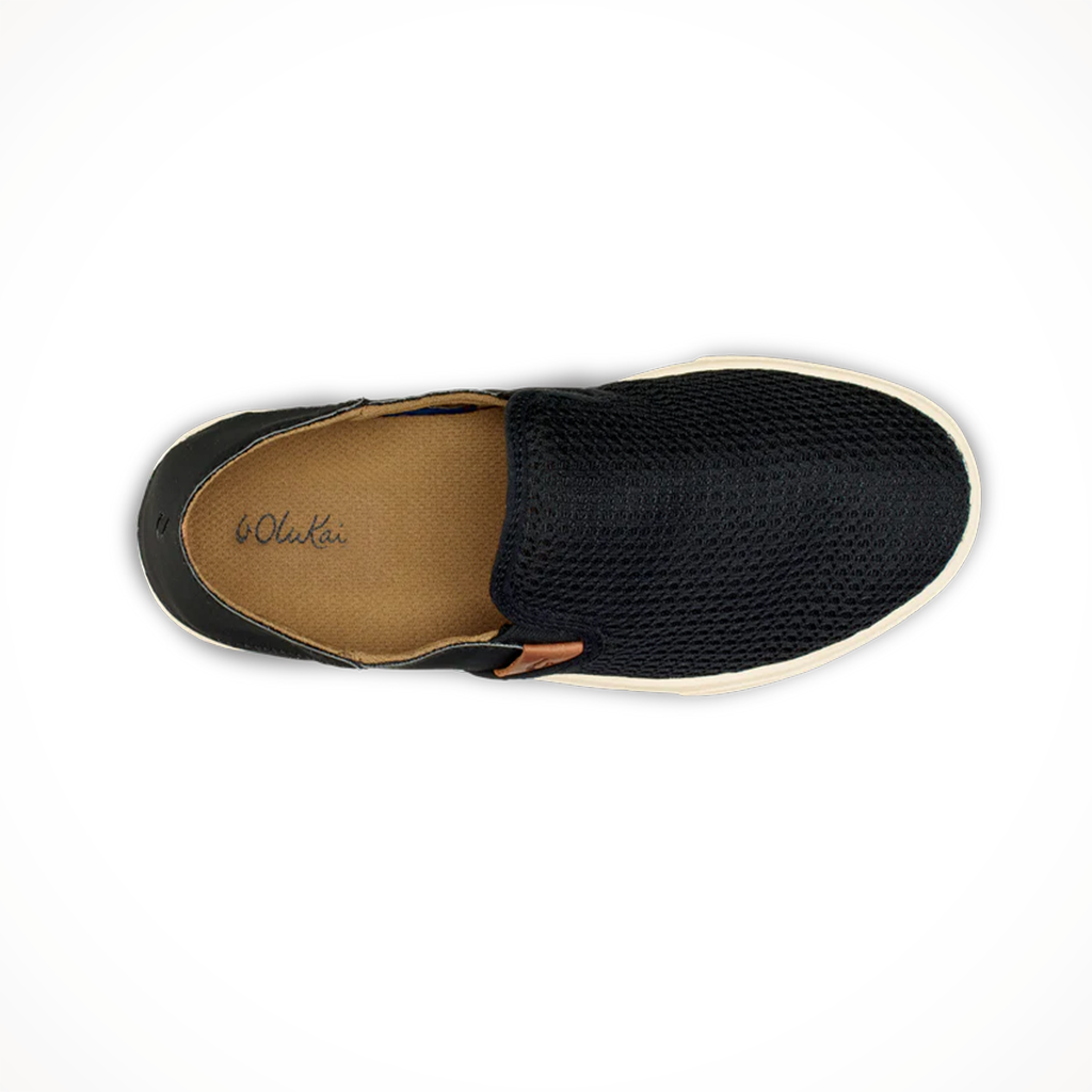 Product image: Olukai Womens Pehuea Black, shown from above.