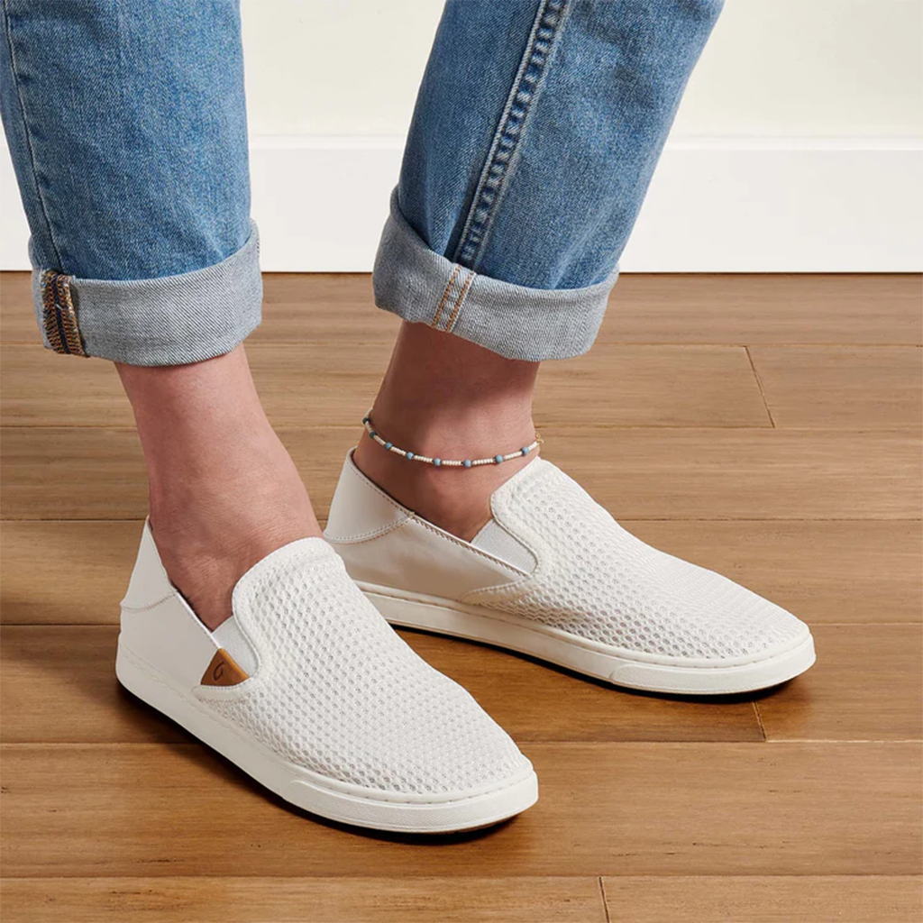 Product image: Olukai Womens Pehuea Bright White Lifestyle1.