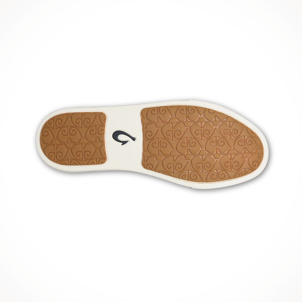 Product image: Olukai Womens Pehuea Bright White, showing the outsole tread pattern.