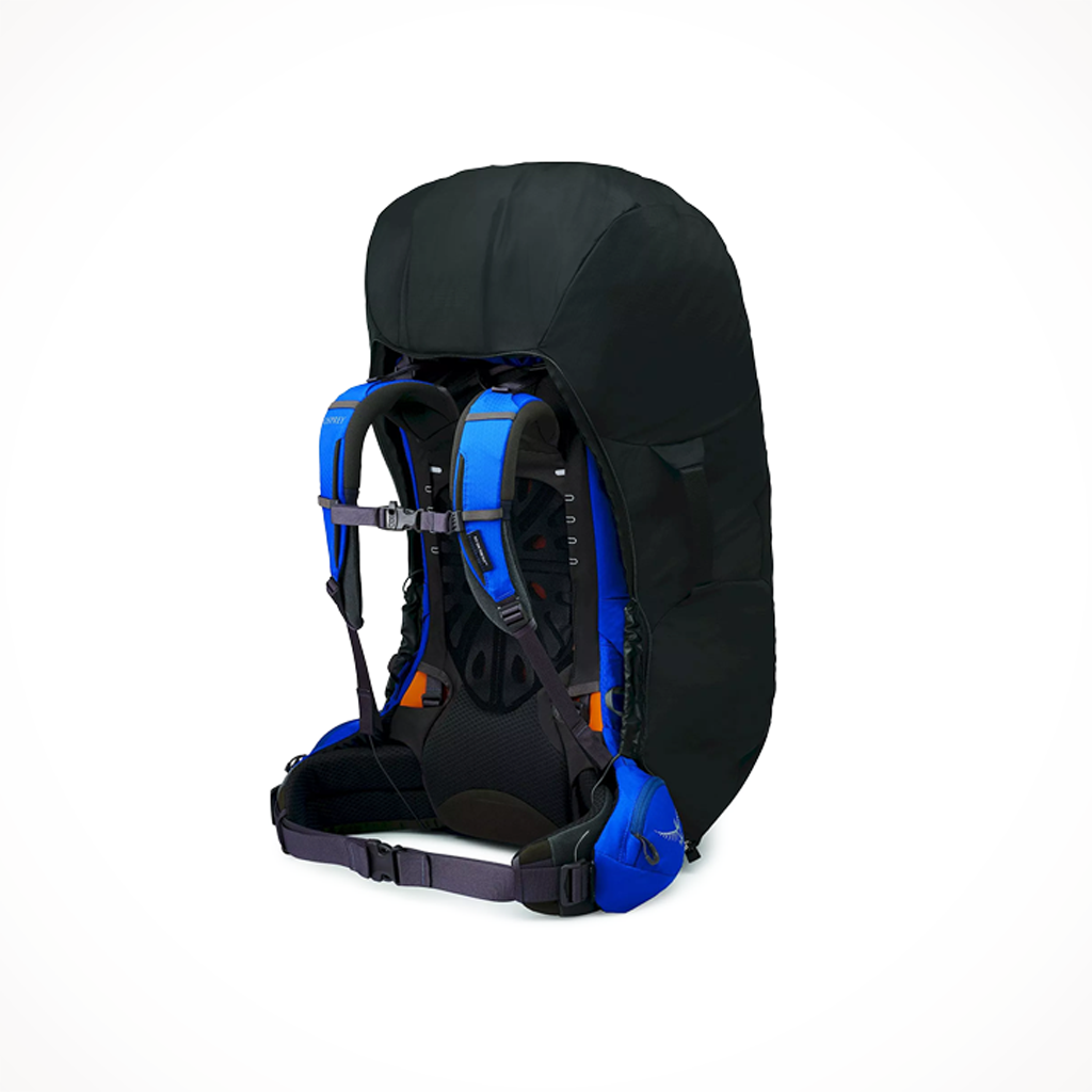Product image: Osprey Air Cover Black, shown from the back.