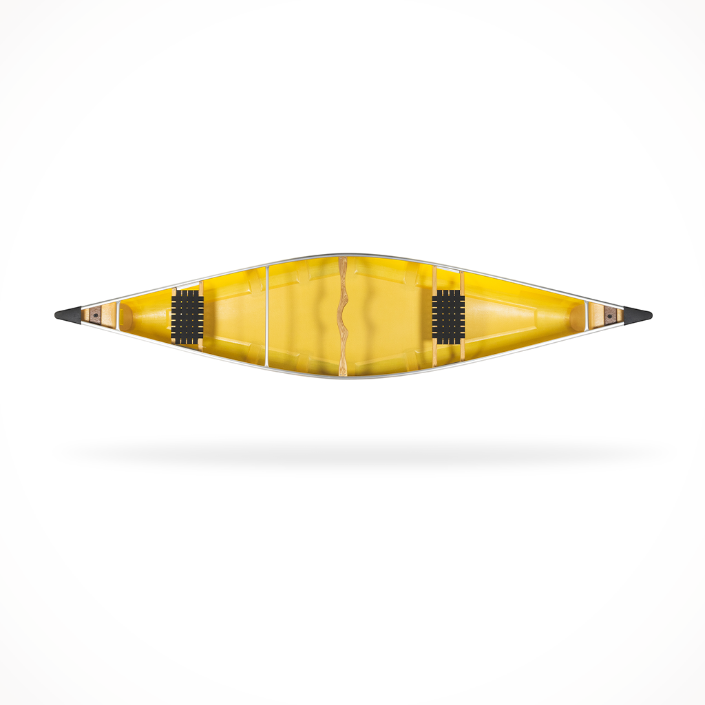Product image: Paddling Canoes Wenonah Fisherman, shown from above.