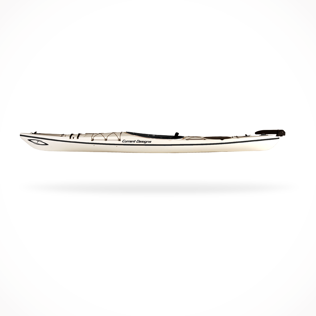 Product image: Paddling Kayaks Current Design Vision 140 with Skeg, side profile view.