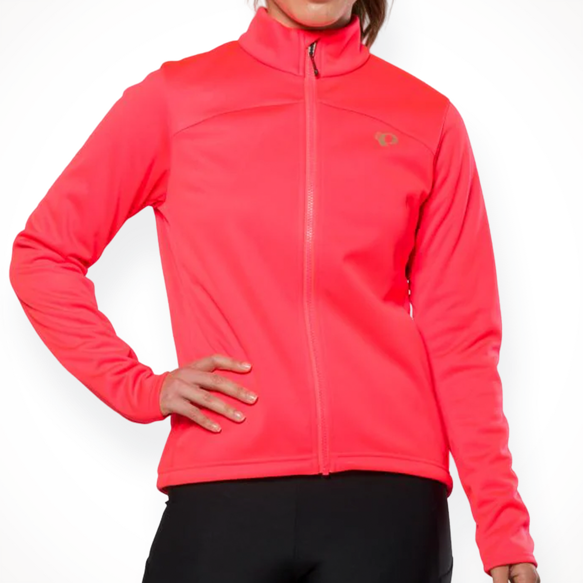 Product image: Pearl Izumi Quest Amfib Jacket Fiery Coral Womens 2026, shown in primary marketing view.