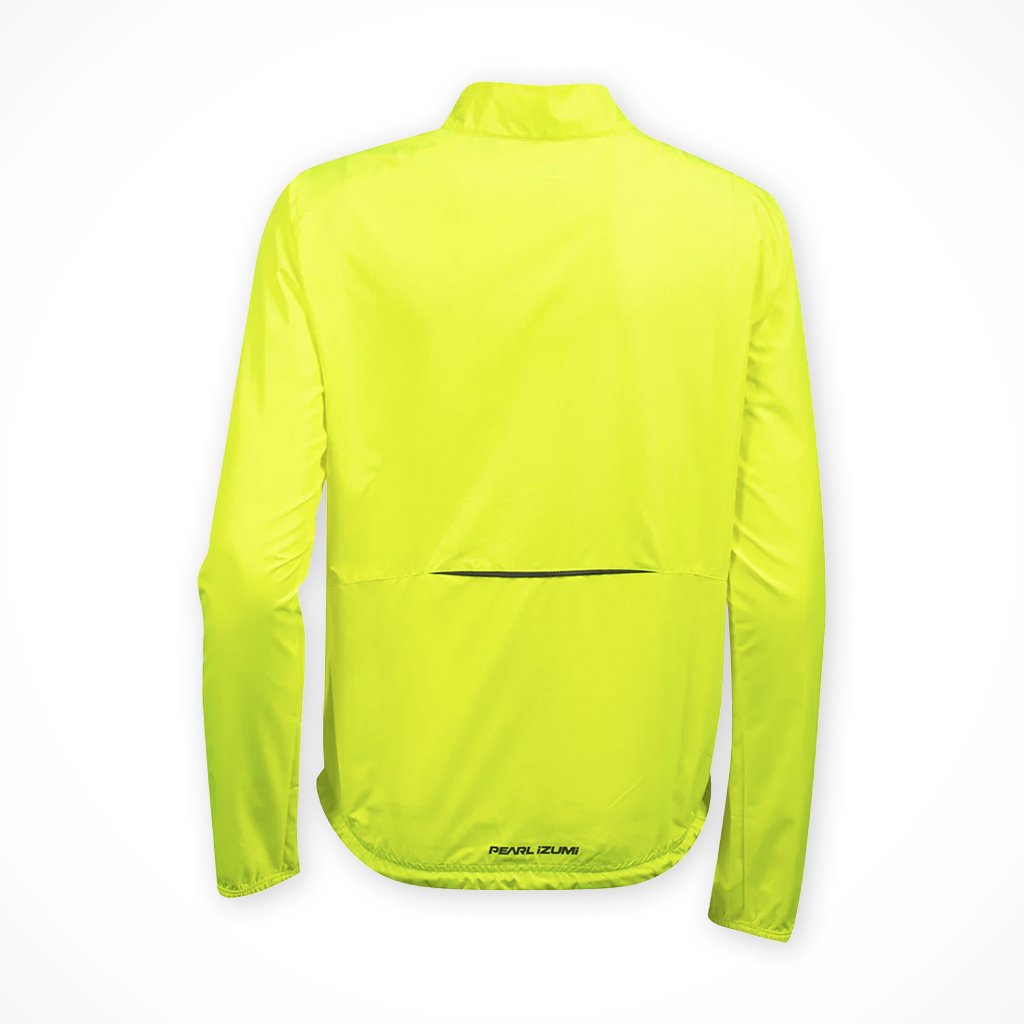 Product image: Pearl Izumi Quest Barrier Jacket Screming Yellow womens 2026, shown from the back.
