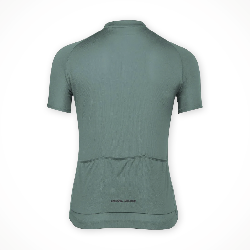 Product image: Pearl Izumi Quest Short S Leeve Jersey balsam Green womens 2026, shown from the back.