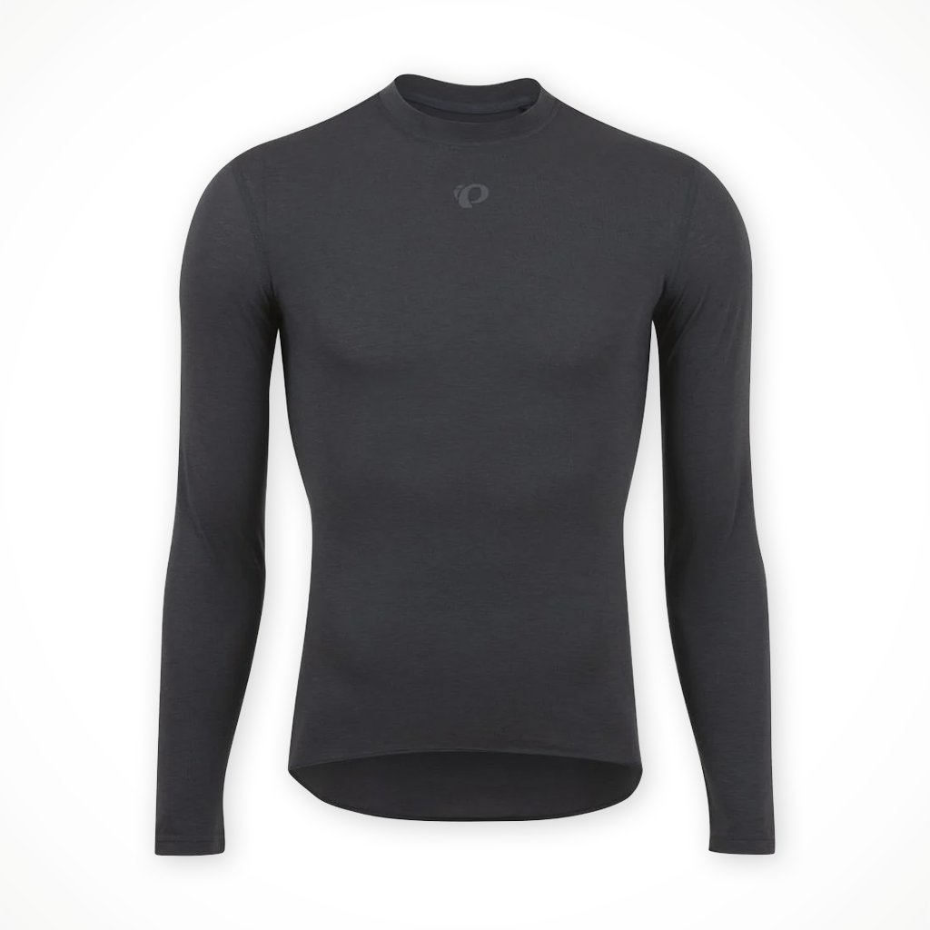 Product image: Pearl Izumi Transfer Wool LS Base Layer Phantom mens 2026, shown in primary marketing view.