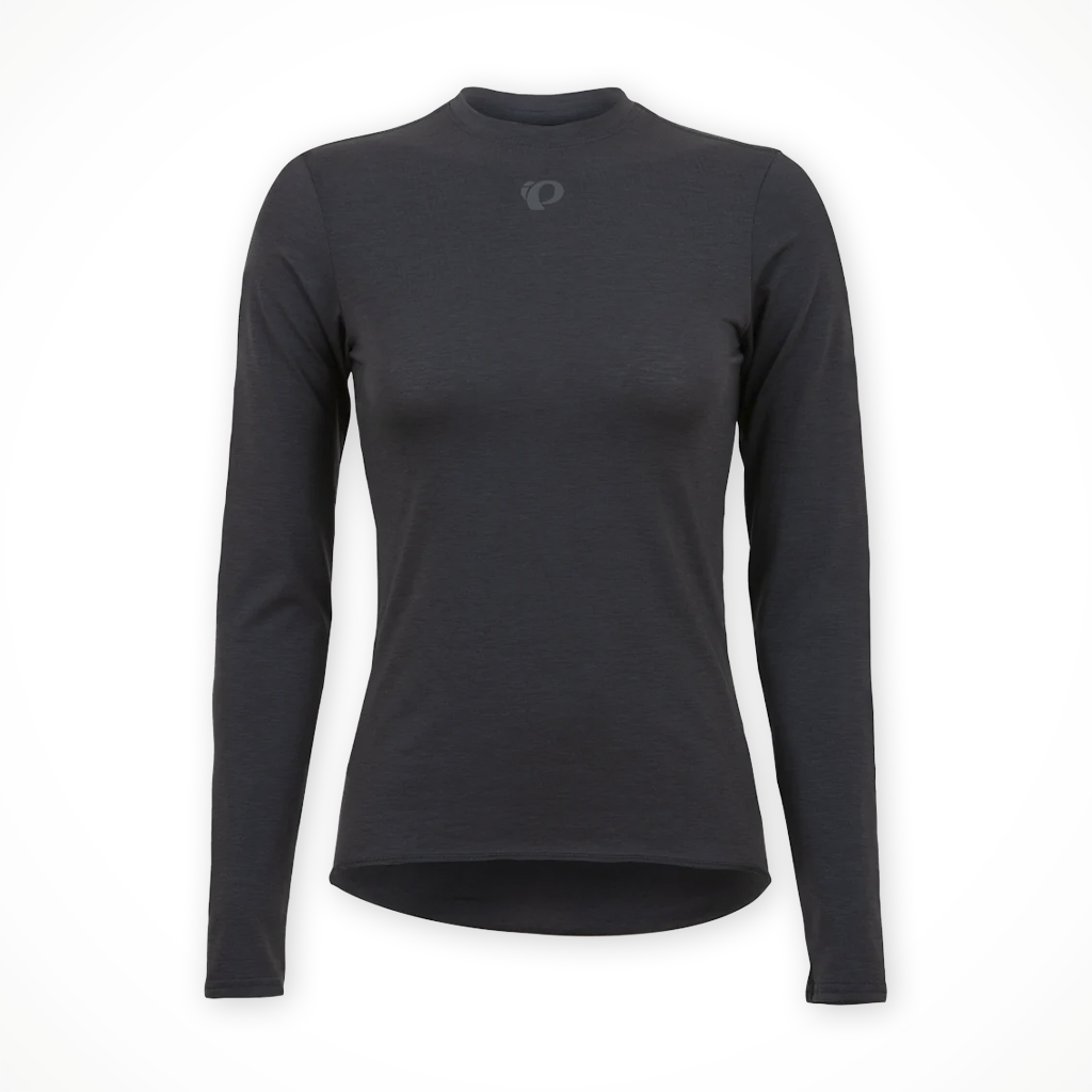 Product image: Pearl Izumi Transfer Wool LS Base Layer Phantom womens 2026, shown in primary marketing view.