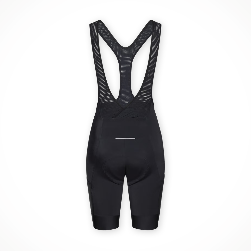 Product image: Poc Cadence Cargo Bib S Horts uranium B Lck womens 2026, shown from the back.