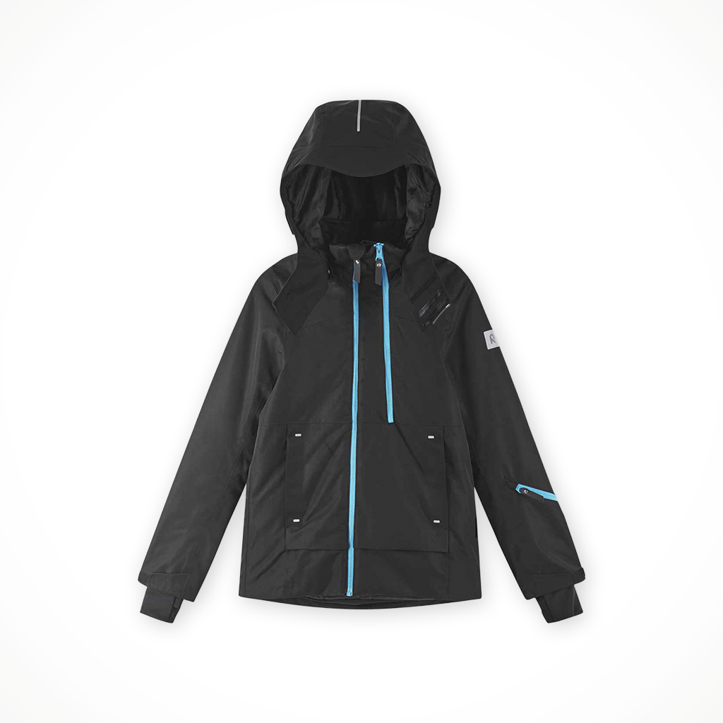 Product image: Reima Tieten Black Kids 2025, shown in primary marketing view.