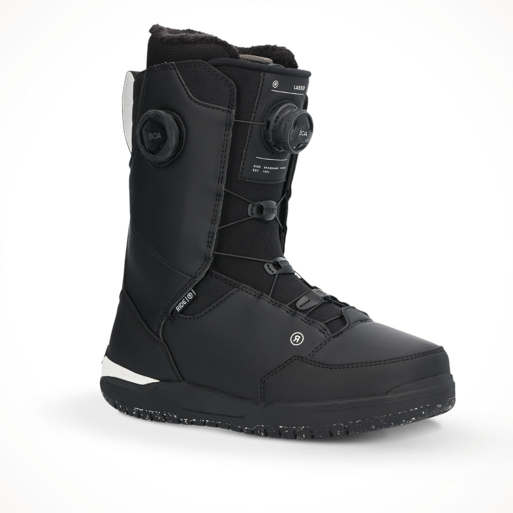 Product image: Ride Lasso Black Snowboard Boot Mens2025, shown in primary marketing view.