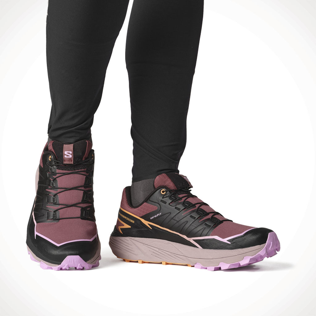 Product image: Salomon Thundercross Nocturne Black Papaya Womens 2025 Alt1.