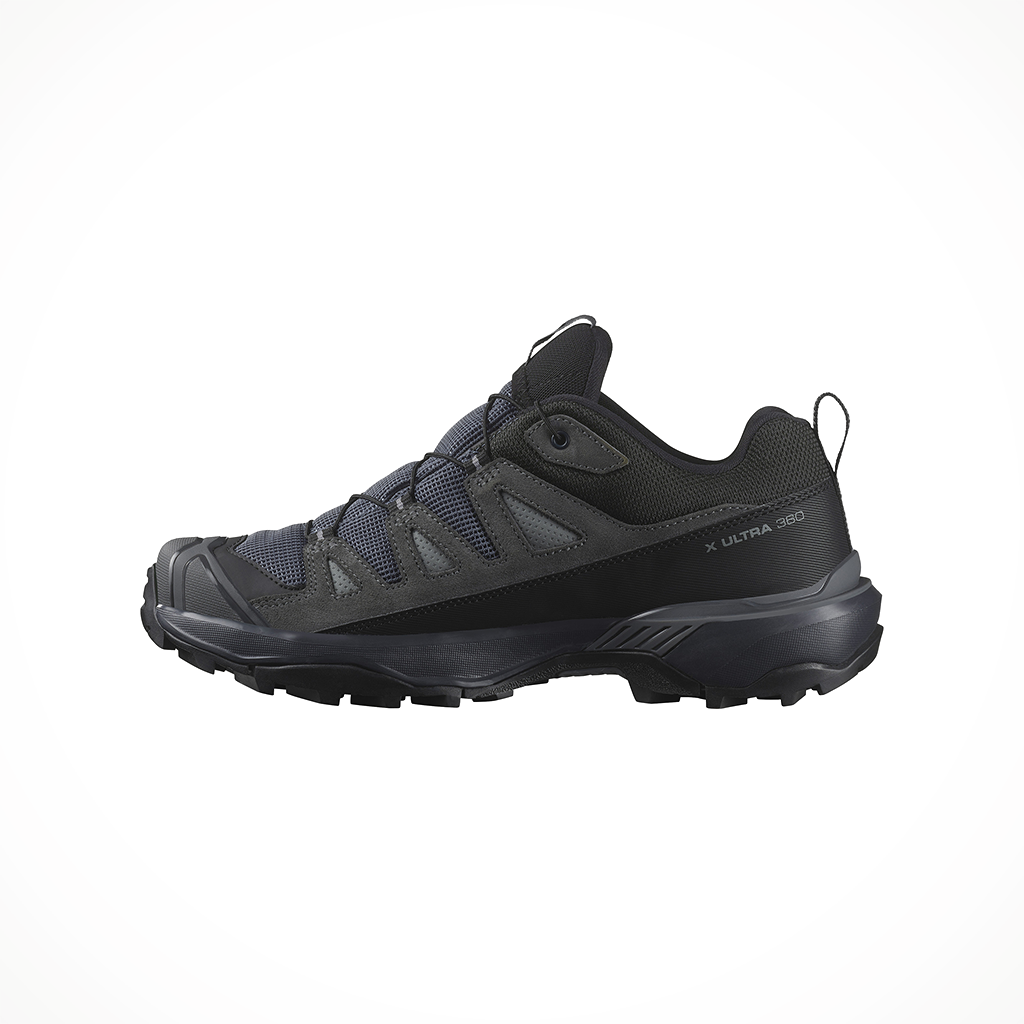 Product image: Salomon X ULTRA 360 LTR GTX Turbulence Black SEDONA SAGE womens 2025, shown from the left side profile.