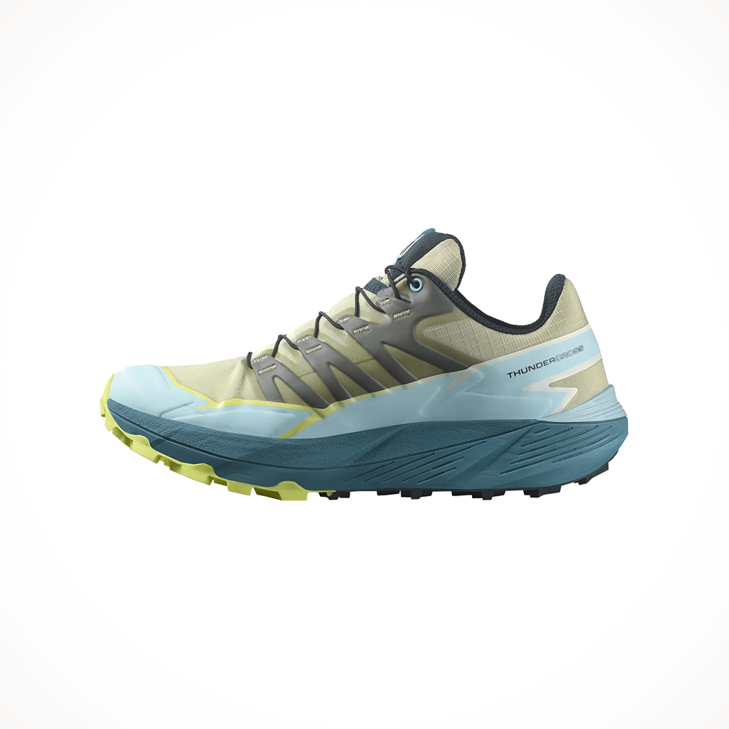 Product image: Salomon Thundercross A Lfalfa Tanager Turq Lime Wo Mens 2024, shown from the left side profile.